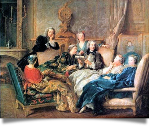 De Troy, lecture de Molière - 1728